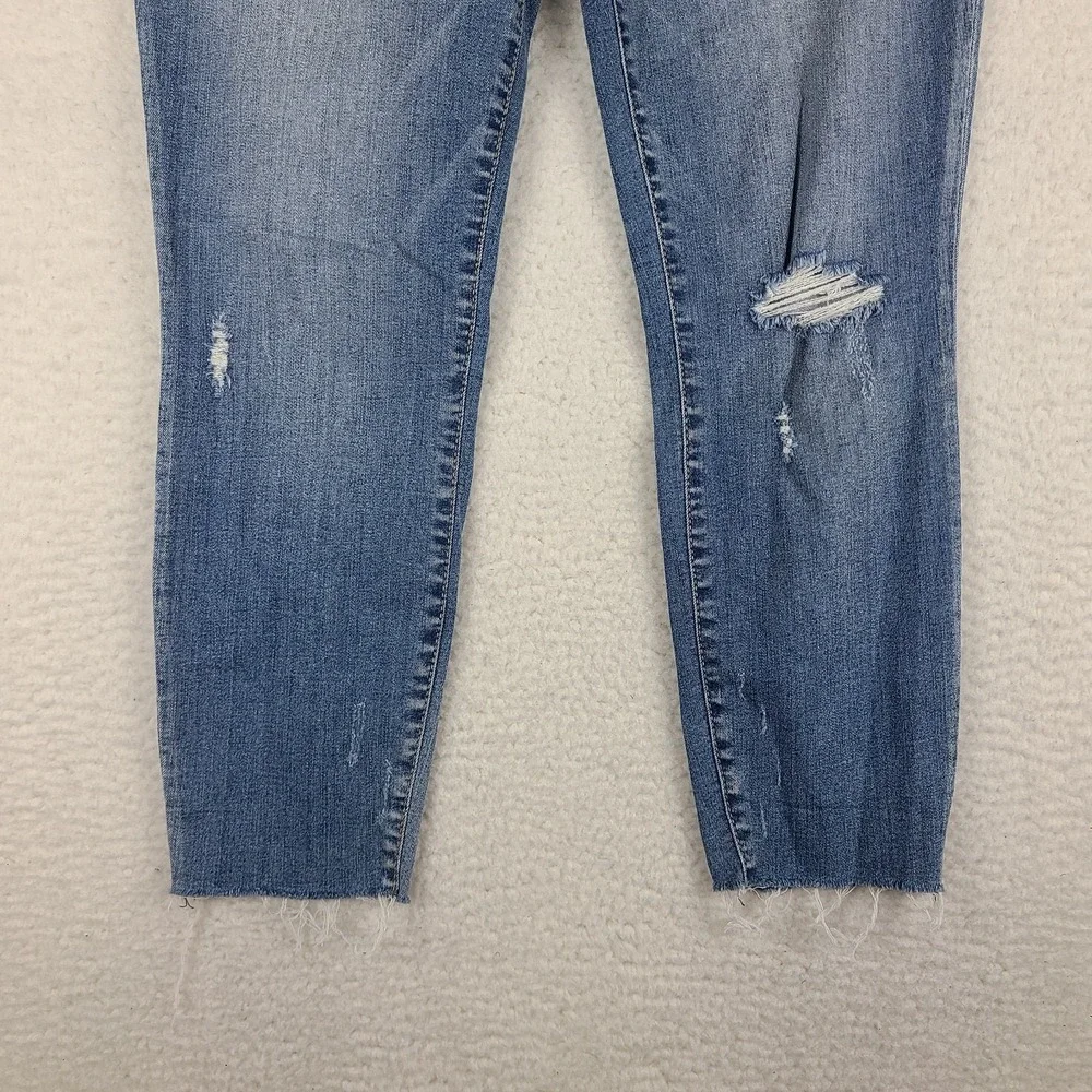 Kut From‎ The Kloth Jeans Womens 12 Blue Connie High Rise Ankle Skinny Distress